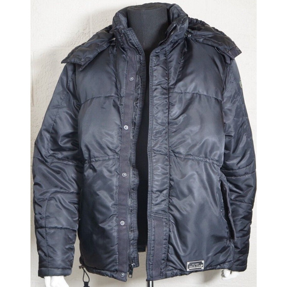 US Army 1st Infantry Division The Big Red 1 RARE Black Jacket/Coat Men's Size M - Picture 10 of 12